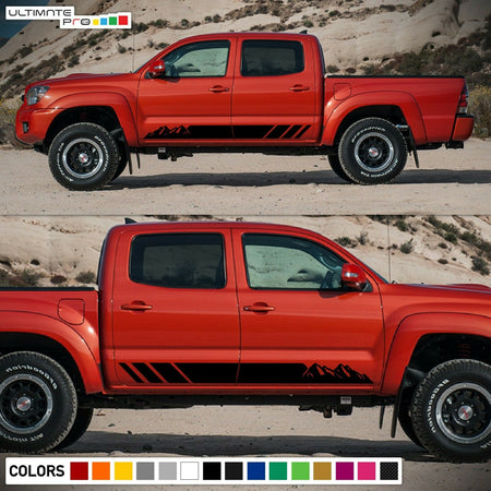 Sticker Modern Stripes Mountain Sport for Toyota Tacoma design Turbo 2014 - 2019