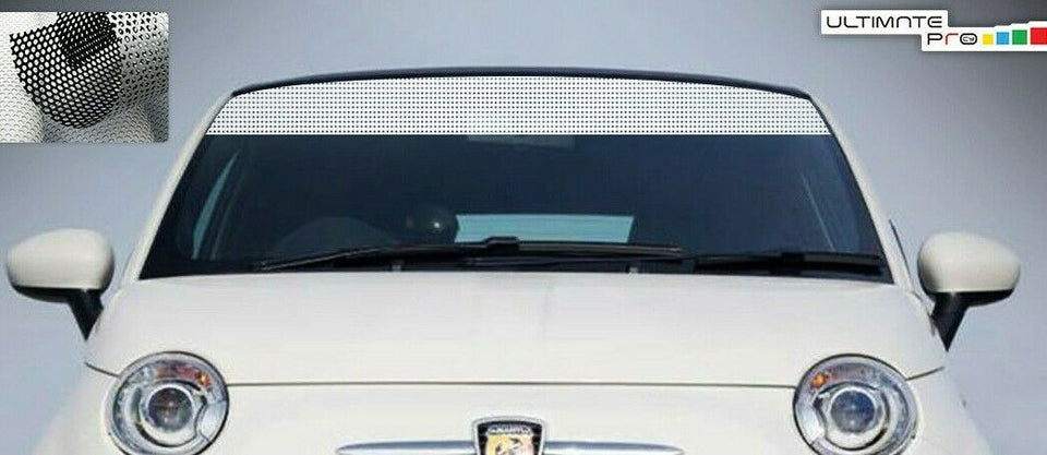Windshield Sticker Decal Vinyl for FIAT 500 ABARTH 2010 - 2019 Stripe Perforated
