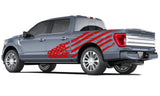 Usa big flag look 14th Gen Graphic skull distorted Graphics crewcab cab 2X Side design DECAL bar Sticker for Ford F150 wrap-thirteenth-generation decal CAB 2020 2021 2022 2023 XL XLT