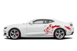 Wolf graphics design decal sticker for Chevrolet Camaro SS 2010 2015 2019 2022