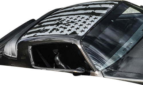 Roof USA Design distorted flag lee Stripe For Dodge Challenger RT SRT general