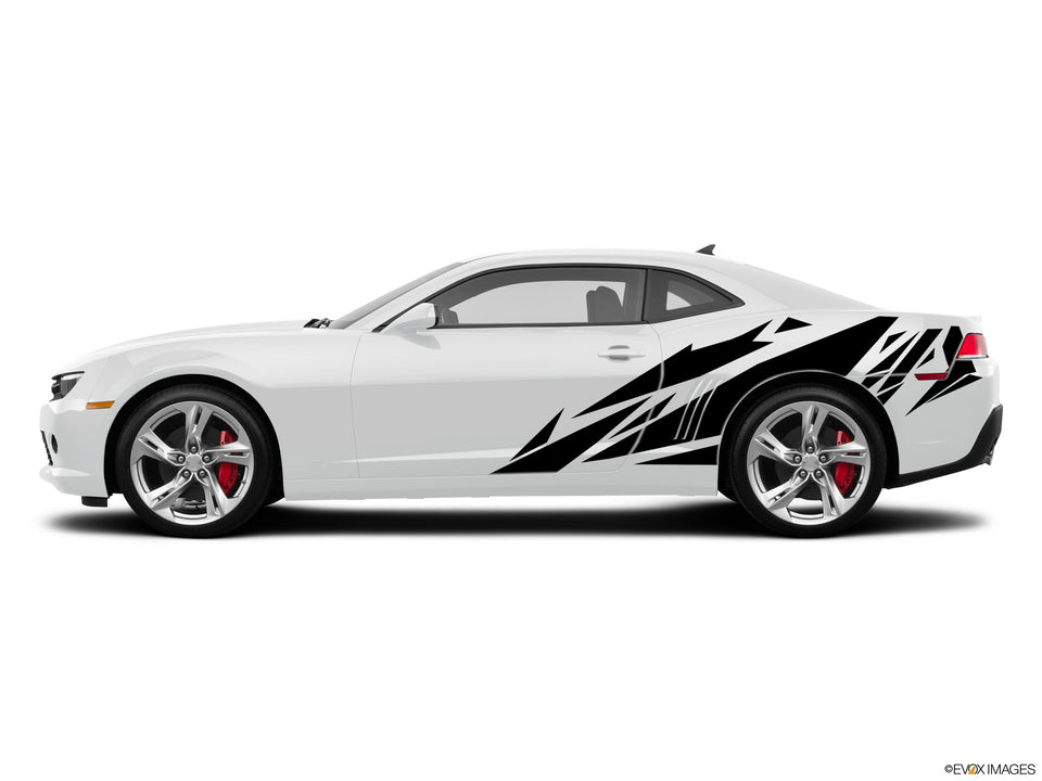 Geometric Design sticker for Chevrolet Camaro SS 2010 2019 2020 rear end wide