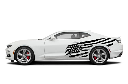 USA Design for Chevrolet Camaro SS 2010 2014 2017 2022  rear flag wide