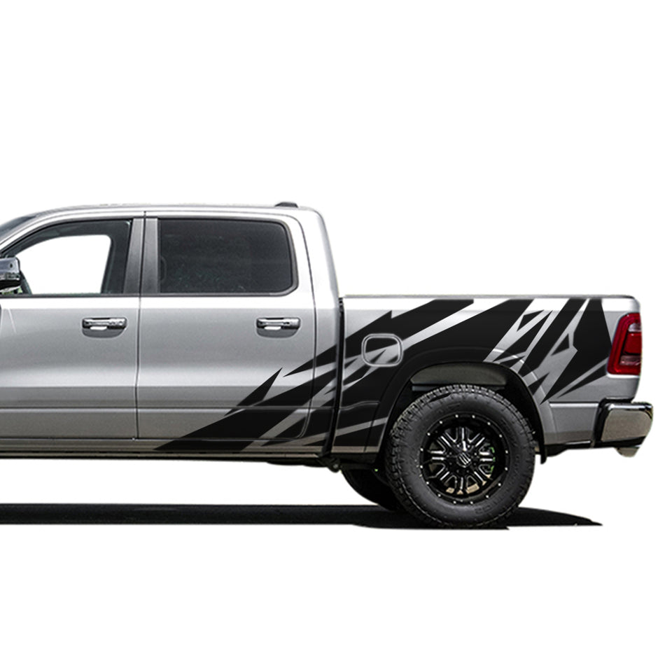 Decal Sticker Pattern Tailgate Graphic Bed for Dodge Ram Regular Cab 1500  Crew Cab or bauble cab