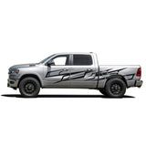 2x Side Stripe Decal Sticker Kit for Dodge Ram 4x4 Lifted wrap 2015 - 2018 2019 - 2023