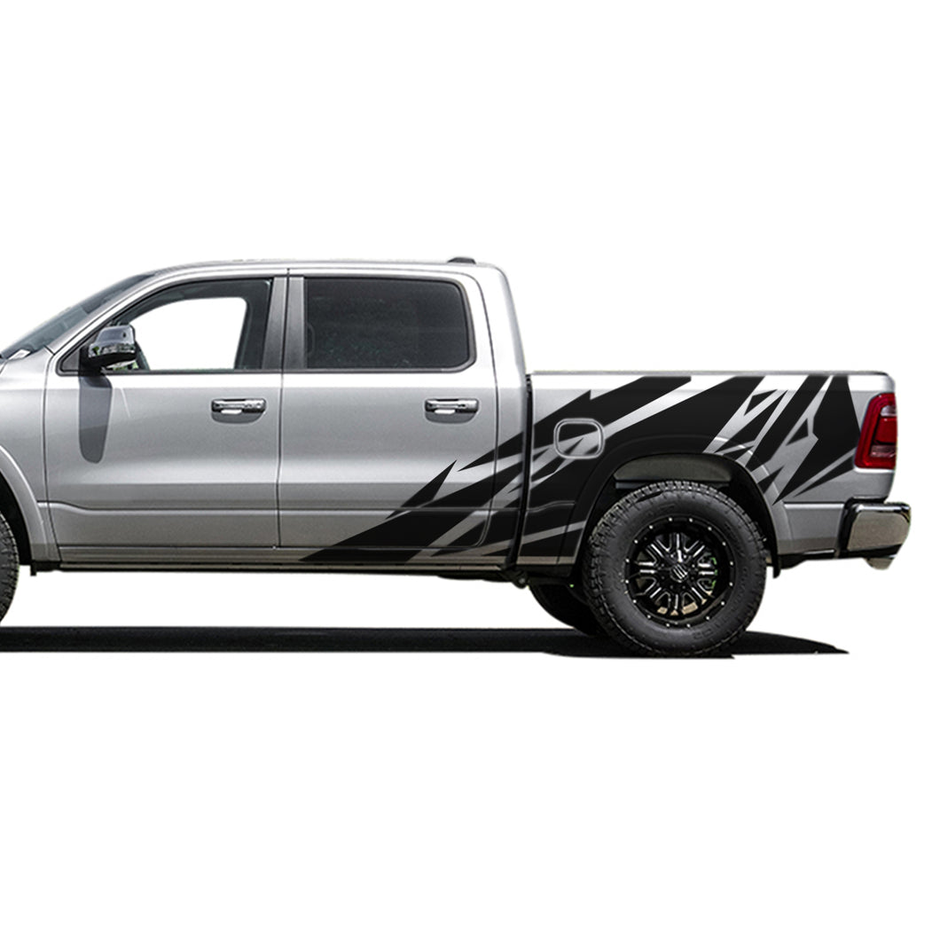 Decal Sticker Pattern Tailgate Graphic Bed for Dodge Ram Regular Cab 1500  Crew Cab or bauble cab