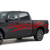 2x Side Stripe Decal Sticker Kit for Dodge Ram 4x4 Lifted wrap 2015 - 2018 2019 - 2023