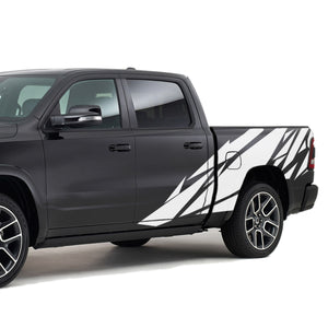 Geometric Decal Sticker Pattern Tailgate Graphic Bed Dodge Ram Regular Cab1500 Regular Crew Cab