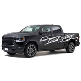 2x Side Stripe Decal Sticker Kit for Dodge Ram 4x4 Lifted wrap 2015 - 2018 2019 - 2023