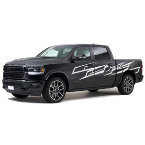 Underground design wrap brash Side Doors Stripes Wrap Decal Sticker for Dodge Ram Crew Cab 2500