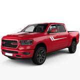 Hockey Stripes Wrap Side Doors Mirror Decal Sticker for Dodge Ram crew Cab 1500