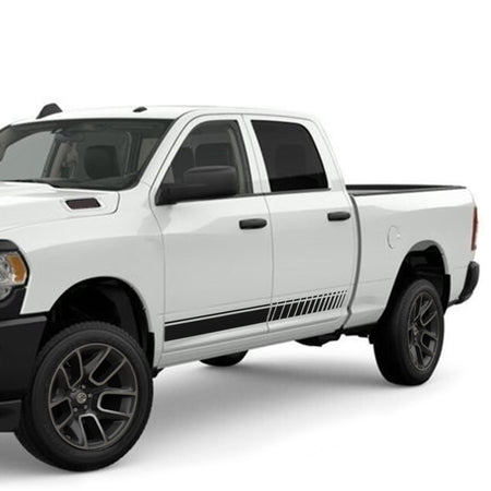 Side Stripe for Dodge Ram 1500 2500 cover door graphic top Chrome hitch 2015 bar