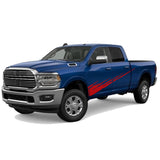 Graphic Brush Doors Stripes Wrap Decal Sticker for Dodge Ram Quad Cab 3500