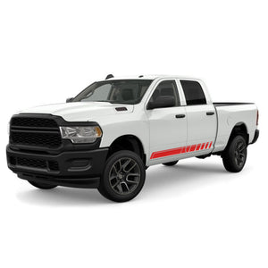 Side Doors Stripes Racing Sport Wrap Decal Sticker for Dodge Ram Crew Cab 2500