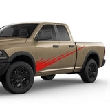 Graphic Brush Doors Stripes Wrap Decal Sticker for Dodge Ram Quad Cab 2500