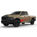 Graphic Brush Doors Stripes Wrap Decal Sticker for Dodge Ram Quad Cab 3500