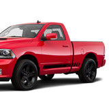 Side Door Stripes Racing Sport Wrap Decal Sticker for Dodge Ram Regular Cab 1500