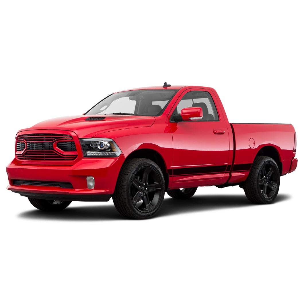 Side Door Stripes Racing Sport Wrap Decal Sticker for Dodge Ram Regular Cab 1500