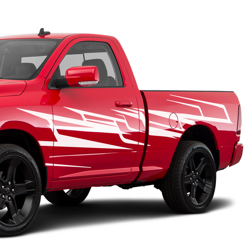 underground Brush Side Doors, bed graphics Wrap Decal Sticker for Dodge Regular Cab 1500