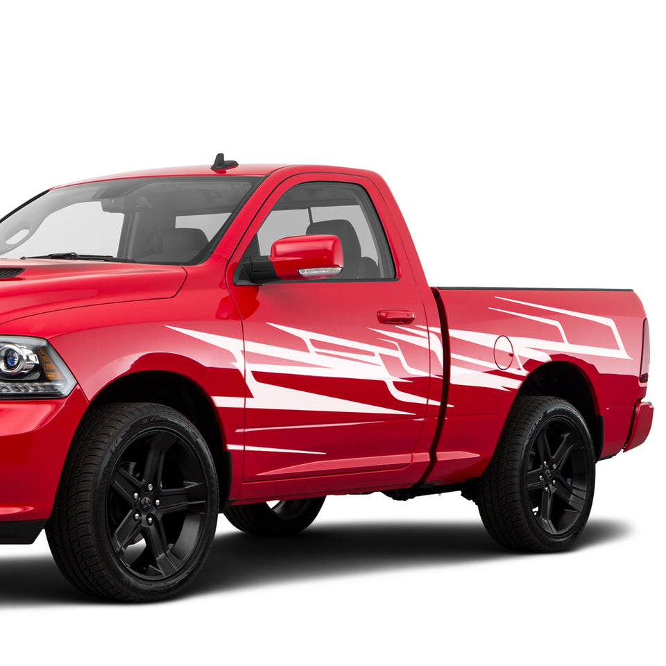 underground Brush Side Doors, bed graphics Wrap Decal Sticker for Dodge Regular Cab 1500