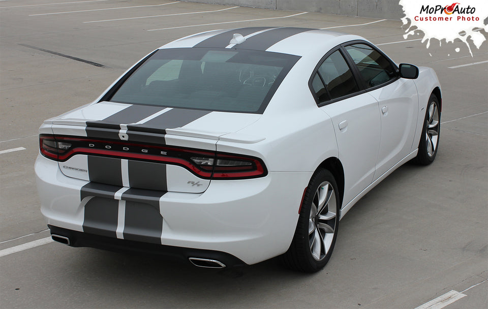 Sticker Decal Vinyl for Dodge Charger SRT-8 R/T rally stripes rocket stripes