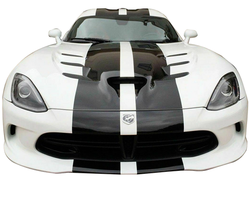 Dual stripes Rally Racing Graphic Stripe Kit for Dodge Viper LED Light Spoiler Fin Skirt