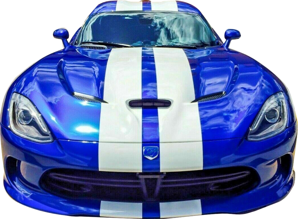 Dual stripes Rally Racing Graphic Stripe Kit for Dodge Viper LED Light Spoiler Fin Skirt