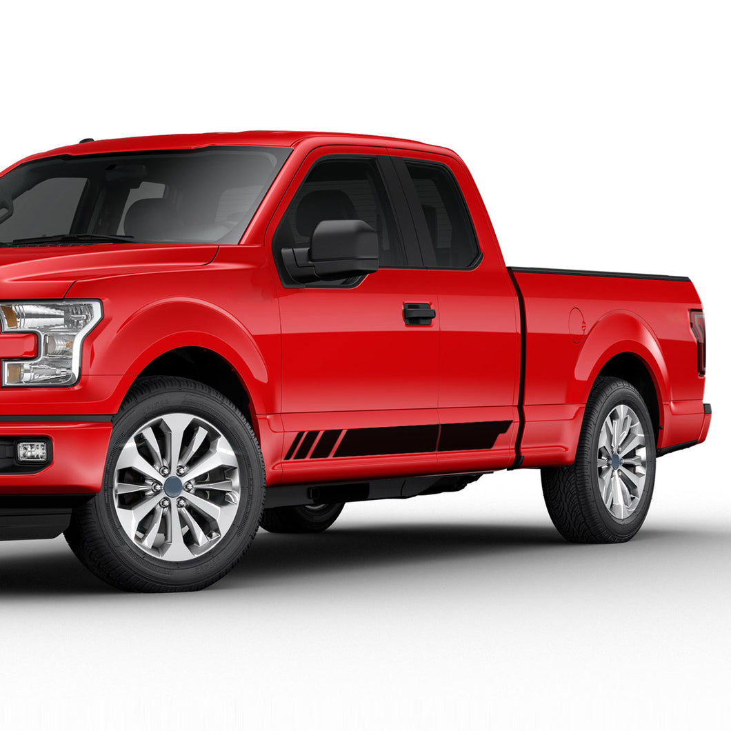 Rally sport Side Door stripe bar Sticker for Ford F150 supercab CAB wrap-thirteenth-generation CAB  2015 – 2020 XL XLT