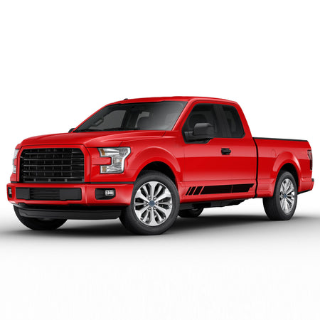 Rally sport Side Door stripe bar Sticker for Ford F150 supercab CAB wrap-thirteenth-generation CAB  2015 – 2020 XL XLT