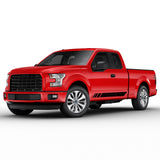 Rally sport Side Door stripe bar Sticker for Ford F150 supercab CAB wrap-thirteenth-generation CAB  2015 – 2020 XL XLT