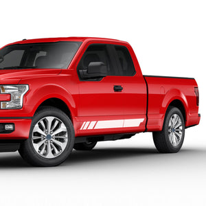 Rally sport Side Door stripe bar Sticker for Ford F150 supercab CAB wrap-thirteenth-generation CAB  2015 – 2020 XL XLT