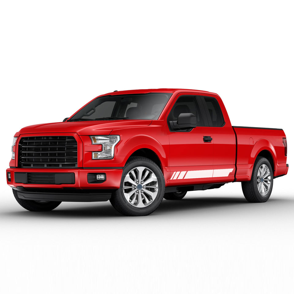 Rally sport Side Door stripe bar Sticker for Ford F150 supercab CAB wrap-thirteenth-generation CAB  2015 – 2020 XL XLT