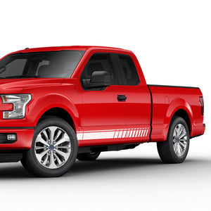 SUPERCAB ROCKET STRIPES 2X  Side design DECAL bar Sticker for Ford F150 wrap-thirteenth-generation decal CAB 2015 – 2020 XL XLT