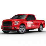 USA Flag fender Full Graphics supercab 2X Side design DECAL bar Sticker for Ford F150 wrap-thirteenth-generation decal CAB 2015 – 2020 XL XLT