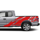 Geometric BED Flag fender Full Graphics tail supercab 2X Side design DECAL bar Sticker for Ford F150 wrap-thirteenth-generation decal CAB 2015 – 2020 XL XLT