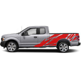 Geometric BED Flag fender Full Graphics tail supercab 2X Side design DECAL bar Sticker for Ford F150 wrap-thirteenth-generation decal CAB 2015 – 2020 XL XLT