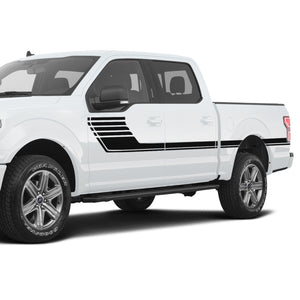 Hokey slash edge stripes sport Side Door stripe bar Sticker for Ford F150 supercrew CREW CAB wrap-thirteenth-generation CAB  2015 – 2020 XL XLT