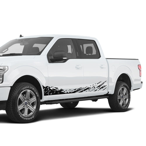 Mud splash lower splash off-road  Stripe bar Sticker stripe bar Sticker for Ford F150 supercrew crew CAB wrap-thirteenth-generation Regular CAB  2015 – 2020 XL XLT