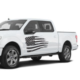 USA Flag fender Full Graphics supercrew crew cab2X Side design DECAL bar Sticker for Ford F150 wrap-thirteenth-generation decal CAB 2015 – 2020 XL XLT