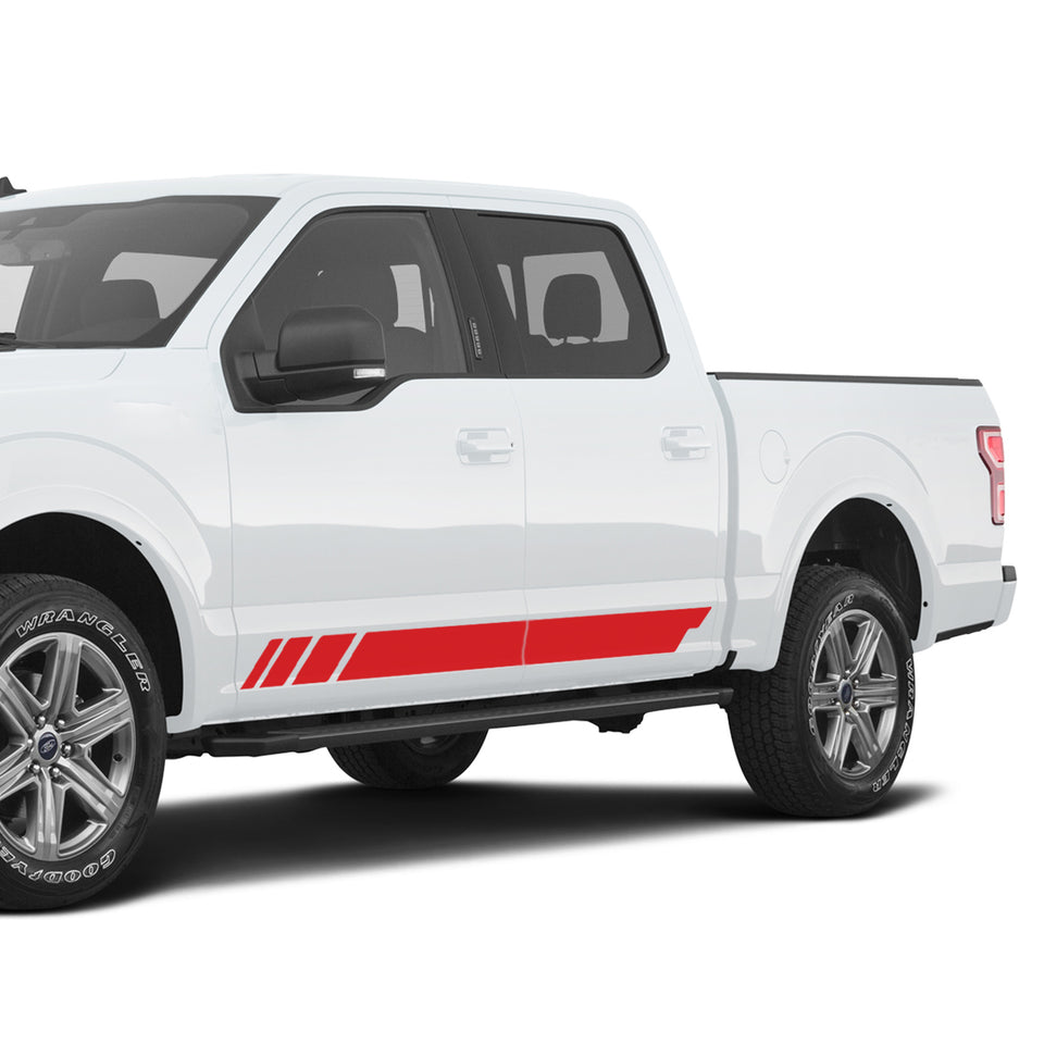 rally sport Side Door stripe bar Sticker for Ford F150 supercrew crew CAB wrap-thirteenth-generation CAB  2015 – 2020 XL XLT