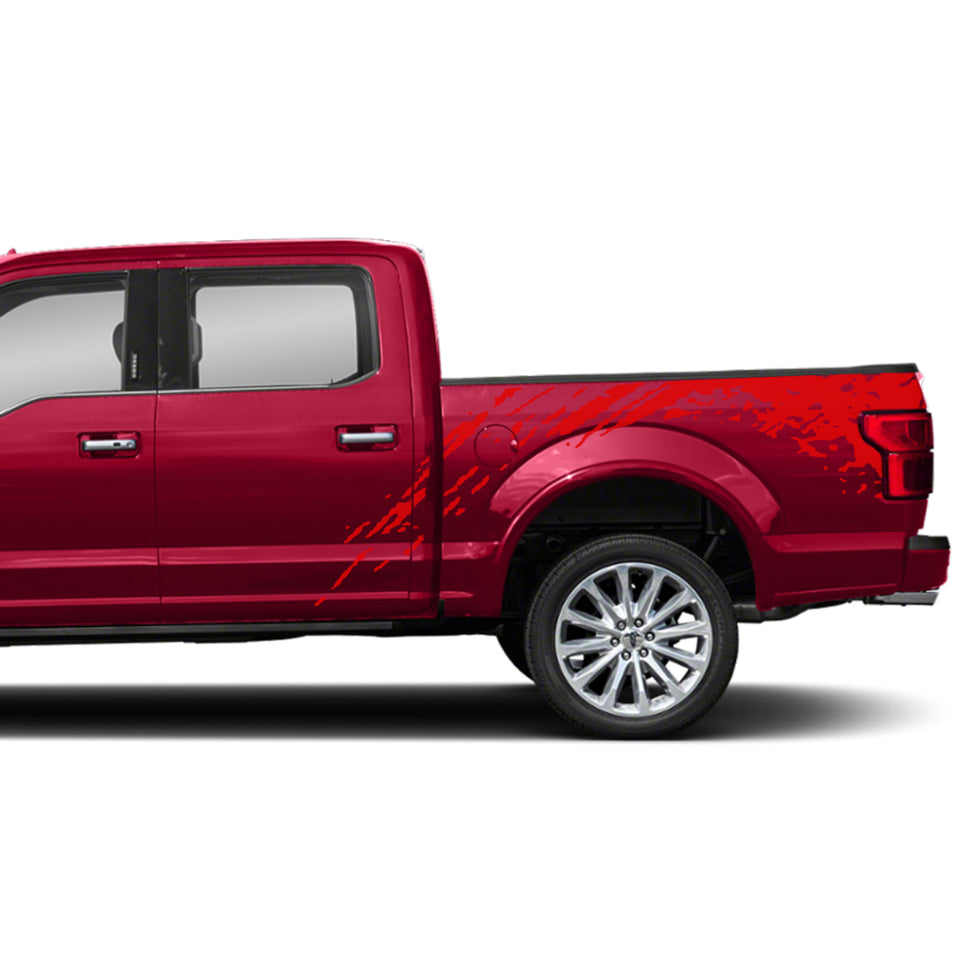 Bed Decal Sticker mud splash for  Ford F150 Supercab wrap-thirteenth-generation CAB  2015 – 2020 XL XLT