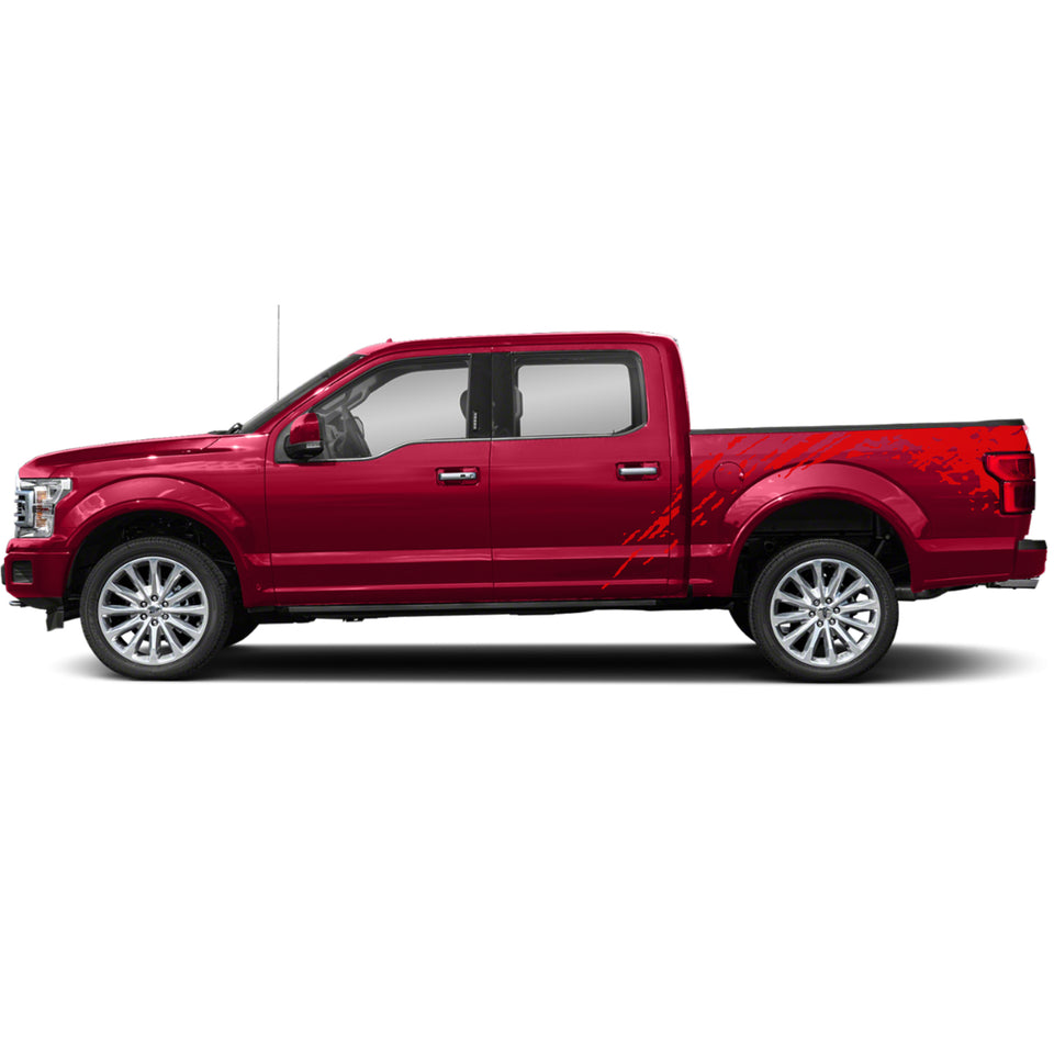 Bed Decal Sticker mud splash for  Ford F150 Supercab wrap-thirteenth-generation CAB  2015 – 2020 XL XLT