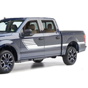 Hokey slash edge stripes sport Side Door stripe bar Sticker for Ford F150 supercrew CREW CAB wrap-thirteenth-generation CAB  2015 – 2020 XL XLT