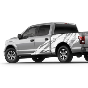 Geometric BED Flag fender Full Graphics tail supercrew crew 2X Side design DECAL bar Sticker for Ford F150 wrap-thirteenth-generation decal CAB 2015 – 2020 XL XLT