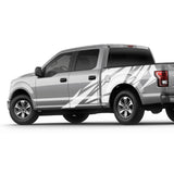 Geometric BED Flag fender Full Graphics tail supercrew crew 2X Side design DECAL bar Sticker for Ford F150 wrap-thirteenth-generation decal CAB 2015 – 2020 XL XLT