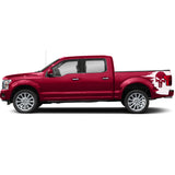 PUNISHER BED Flag fender Full Graphics supercrew crew cab2X Side design DECAL bar Sticker for Ford F150 wrap-thirteenth-generation decal CAB 2015 – 2020 XL XLT