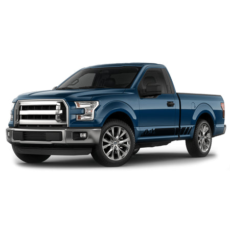 Side Door mountain stripe bar Sticker for Ford F150 Regular CAB wrap-thirteenth-generation Regular CAB  2015 – 2020 XL XLT