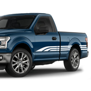 Side Door tribble edge line Stripe bar Sticker for sport + bar Sticker for Ford F150 Regular CAB CAB wrap-thirteenth-generation   2015 – 2020 XL XLT