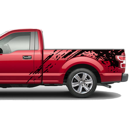 Bed Decal Sticker mud splash for  Ford F150 Regular CAB wrap-thirteenth-generation Regular CAB  2015 – 2020 XL XLT