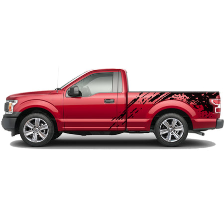 Bed Decal Sticker mud splash for  Ford F150 Regular CAB wrap-thirteenth-generation Regular CAB  2015 – 2020 XL XLT